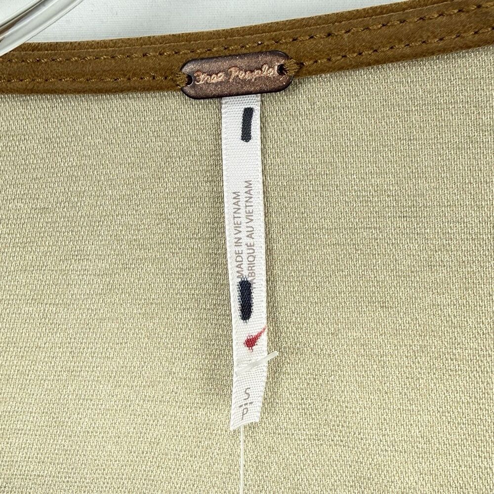 Free People Bradley Faux Suede Mini Dress in Tan- Size  Small Petite - NWOT - Picture 9 of 16